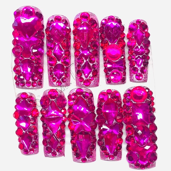 GREAT FAITH - LONG SQUARE PRESS ON NAILS - Picture 4 of 13